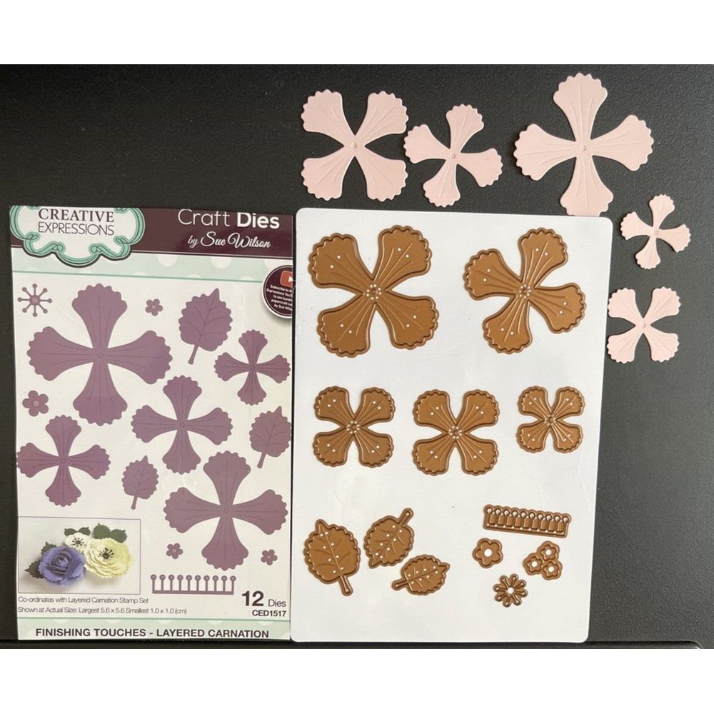 Creative Expressions - Layered‎ Carnation Collection Metal Dies by Sue Wilson
